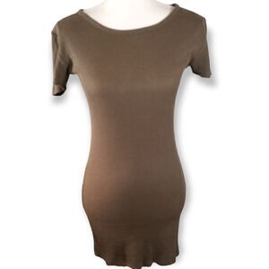 BRANDY MELVILLE ARMY GREEN MINI DRESS SZ.OS EUC